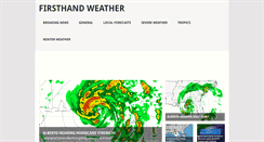 Desktop Screenshot of firsthandweather.com